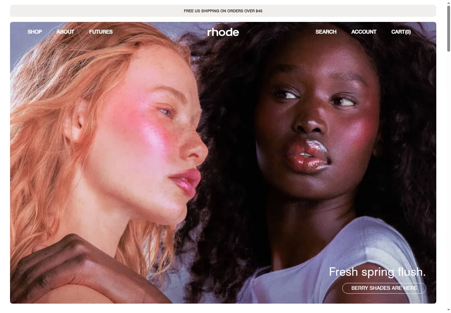 Rhode Skin Clone website preview